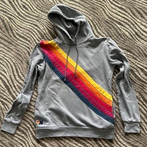 Aviator Nation Unisex Grey Hoodie Size Medium with Side Pockets GUC